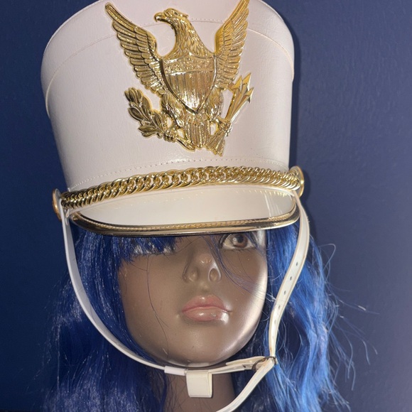 Bayly Marching Band Hat – White & Gold – Style 212 - Picture 2 of 8